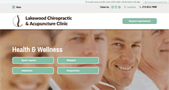 Desktop Screenshot of lakewoodchiroclinic.com