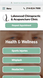 Mobile Screenshot of lakewoodchiroclinic.com